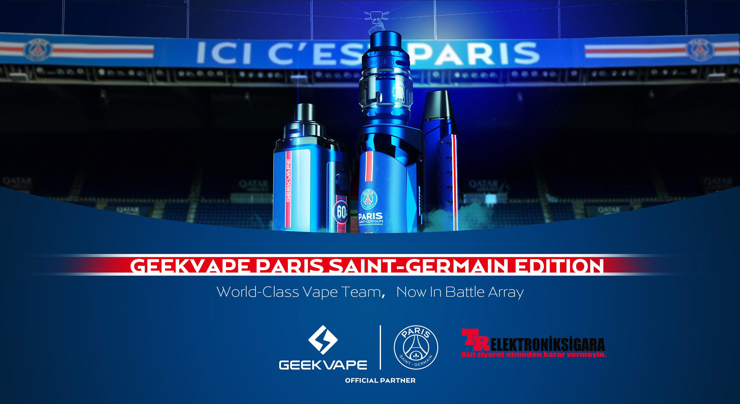 Geekvape & Paris Saint-Germain Announce Official Partnership