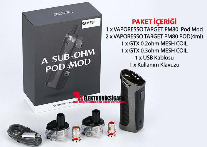 Vaporesso TARGET PM80 Sub Ohm 80w Pod Mod inceleme