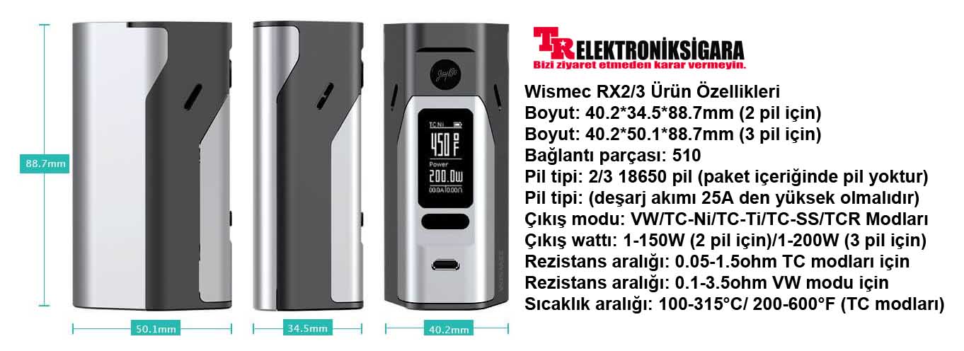 WISMEC Reuleaux RX2 / 3 Mode Review Installation and Operation